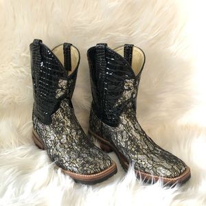 Brand New Ferrini Glitter Boots